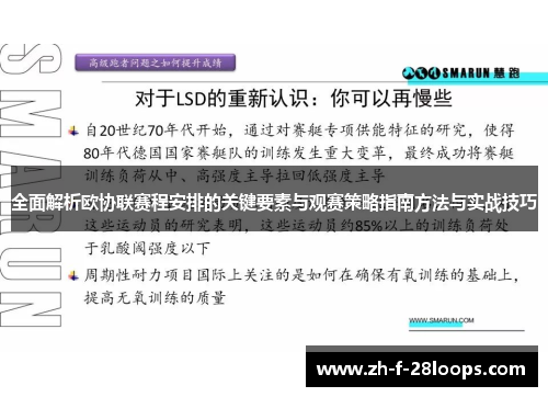 全面解析欧协联赛程安排的关键要素与观赛策略指南方法与实战技巧